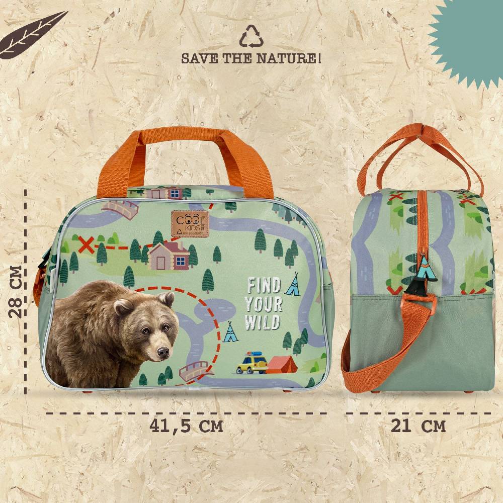 Perletti Borsa Sport Eco con Orso Qualità