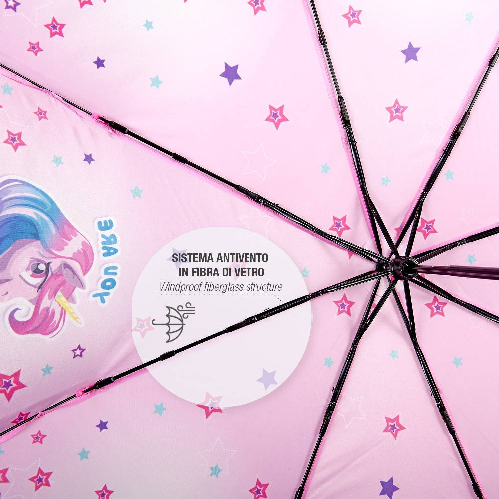 Perletti Ombrello Unicorno Rosa con Stelle Colorate Shopping Online
