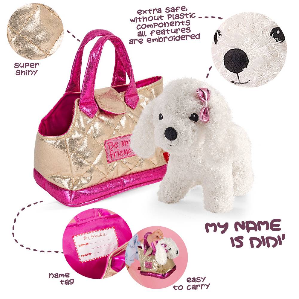 Perletti Borsetta con Peluche Removibile Fornitura limitata