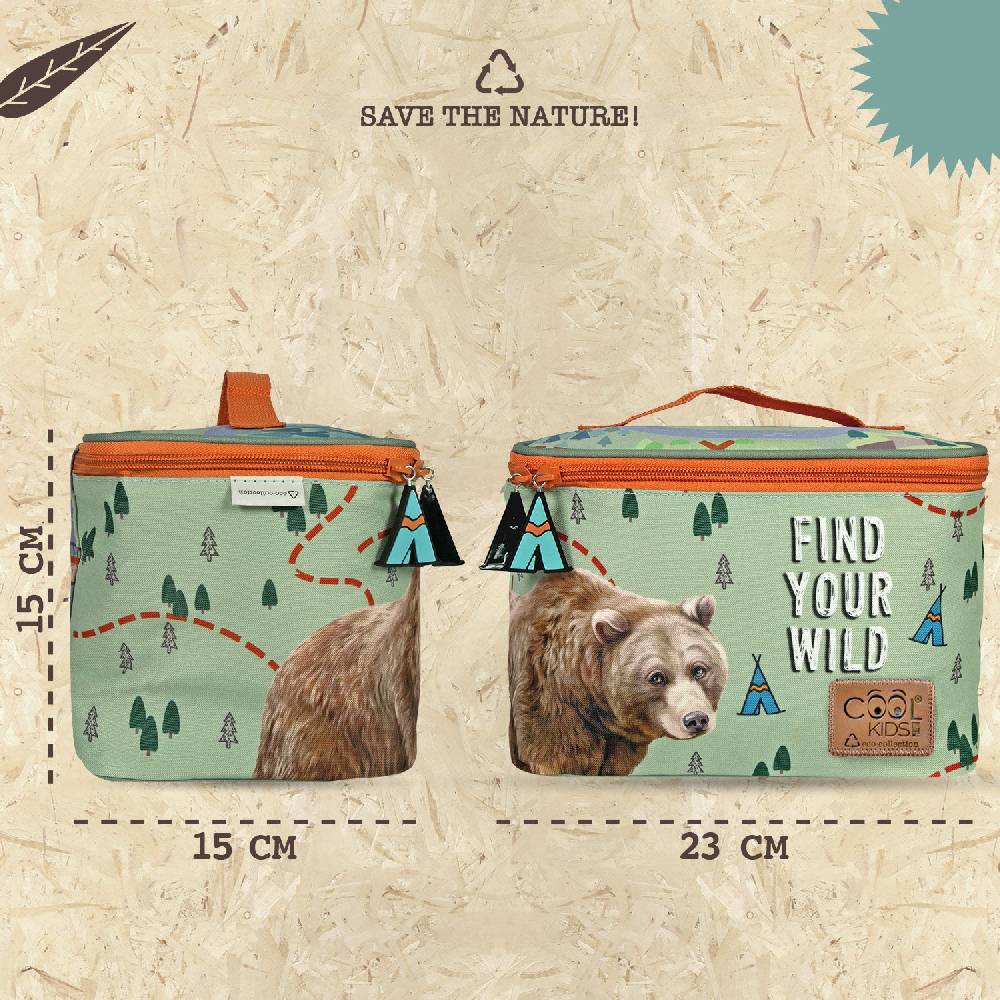 Perletti Borsa Pranzo Eco con Orso Latest fashion