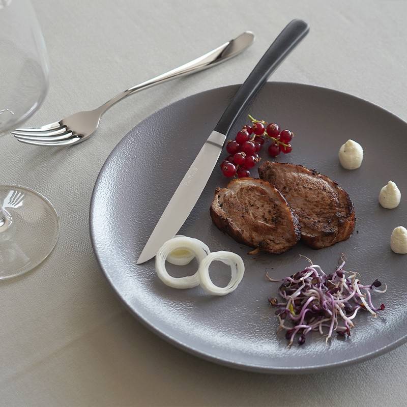 Pintinox Kobe » Coltello bistecca lama liscia e seghettata Saldi Di Fabbrica