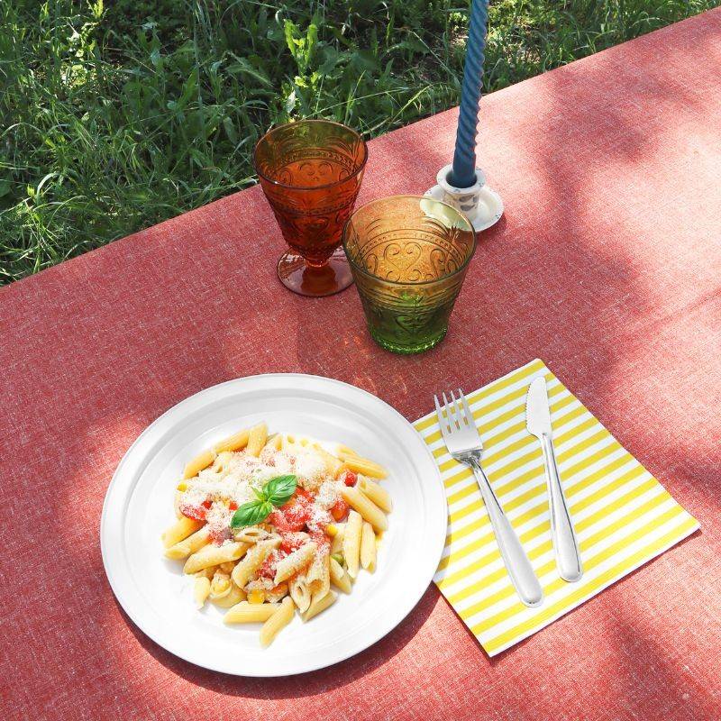 Pintinox Piatto Use&Reuse » Set 6 pz piatto in acciaio riutilizzabile per pic-nic e party Convenienza