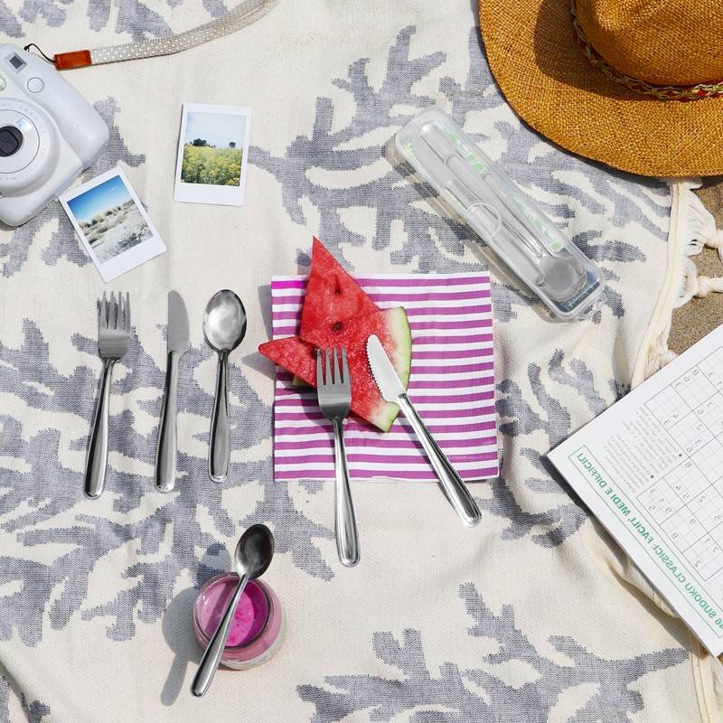 Pintinox USE&REUSE » Set posate da viaggio 16 pezzi in acciaio inox con custodia in polipropilene Hotsell