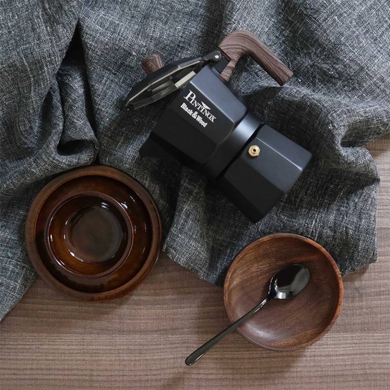 Pintinox Black&Wood» Caffettiera Moka Shopping Online