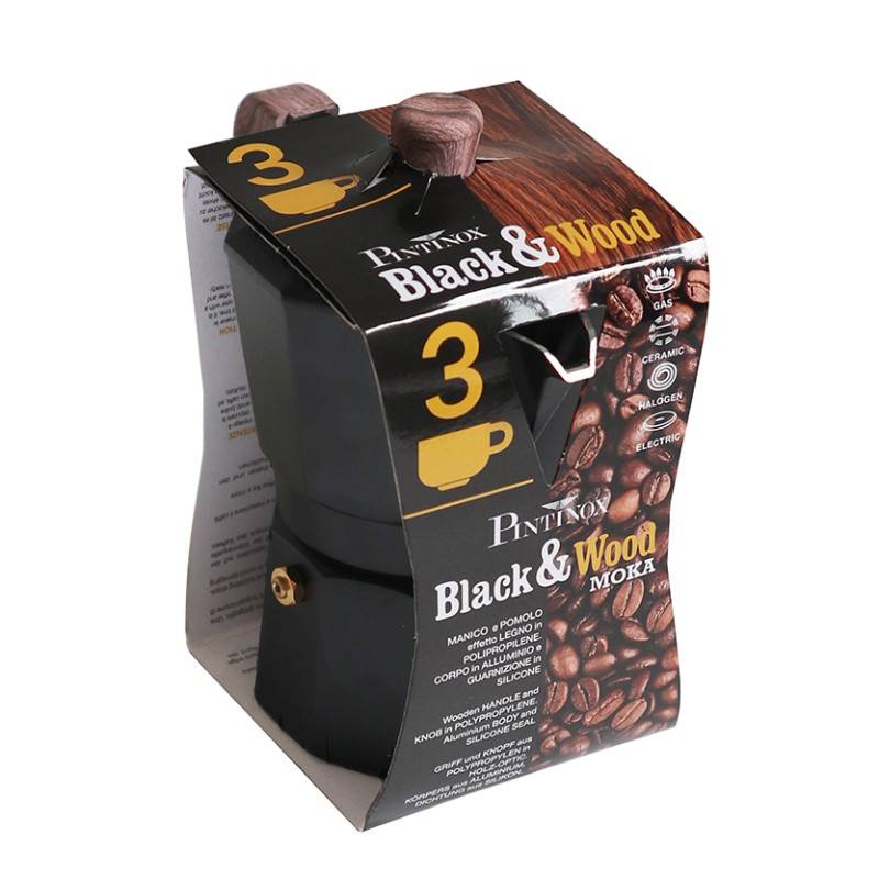 Pintinox Black&Wood» Caffettiera Moka Shopping Online