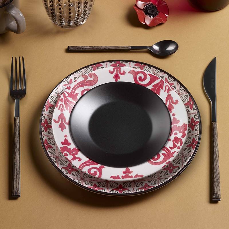 Pintinox Sushi Anniversary Black&Wenge » set 24 posate da tavola in acciaio Nuovo