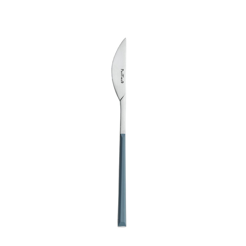 Pintinox Sushi Pro » set 24 posate da tavola in acciaio satinato con manico blu Promozione Limitata