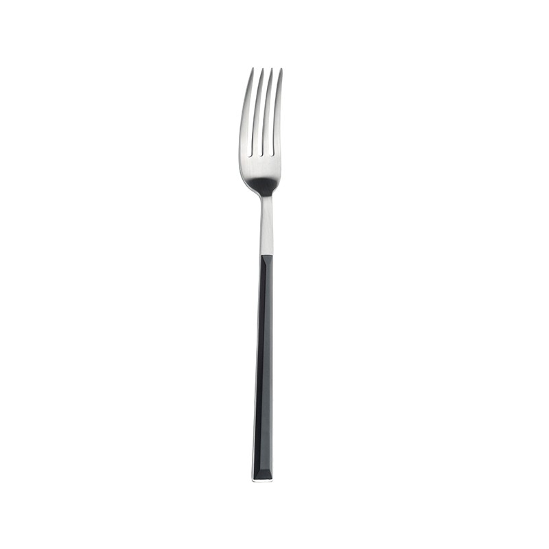 Pintinox Sushi Pro » Set 24 posate da tavola in acciaio satinato con manico nero Fino Al -60%