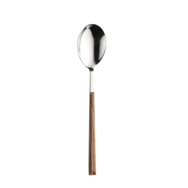 Pintinox Sushi Queen » set 24 posate da tavola in acciaio lucido con manico mogano Prezzo Ridotto