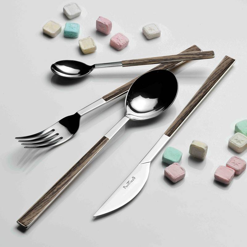 Pintinox Sushi Queen » set 24 posate da tavola in acciaio lucido con manico wenge Convenienza