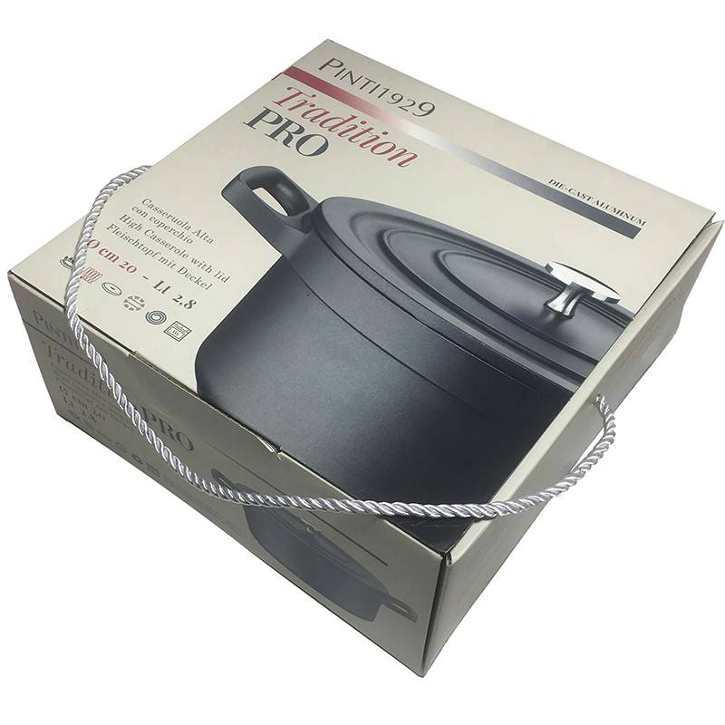 Pintinox PRO TRADTION » Tradition Casseruola alta in alluminio con coperchio in alluminio Vendita Economica