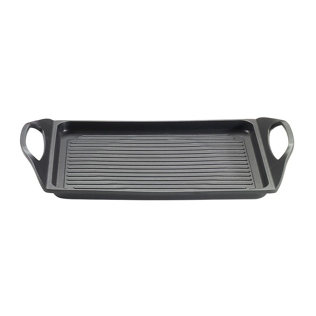 Pintinox PRO » Piastra con grill 45x27 cm in alluminio con rivestimento interno antiaderente In Linea