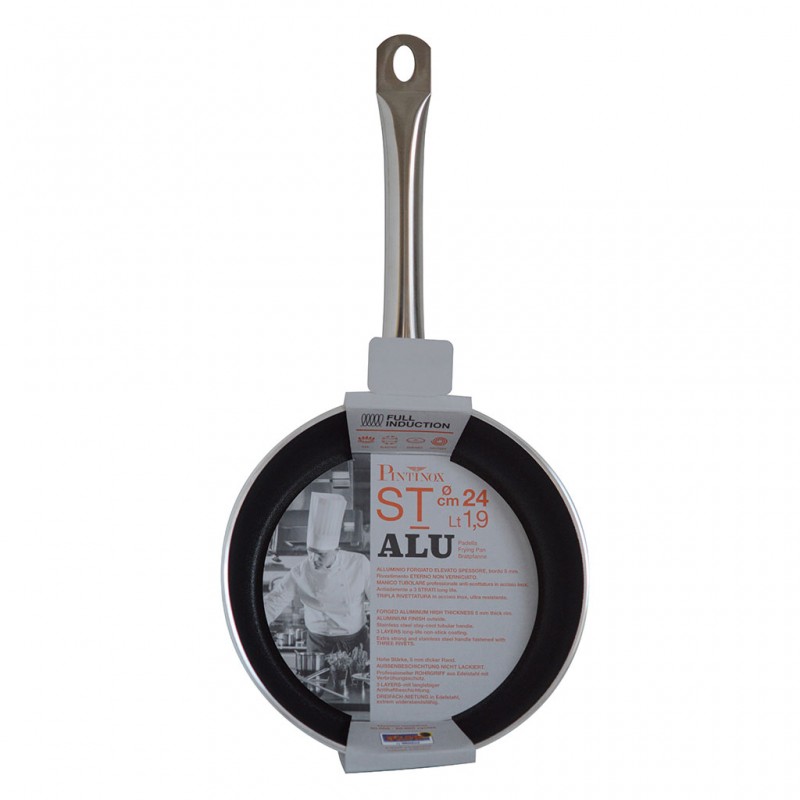 Pintinox ST-alu » Padella in alluminio ad alto spessore con rivestimento antiaderente a 3 strati Qualità