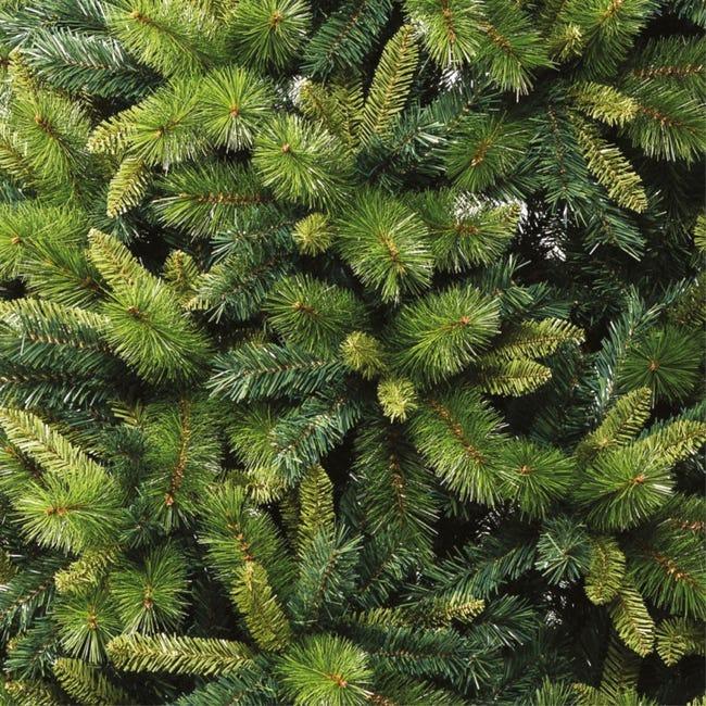 Leroymerlin Albero di Natale ARTIFICIALE JUSTIN in stile americano con tre tipologie di foglie pieno e folto - H210 cm 1381 rami I Più Venduti