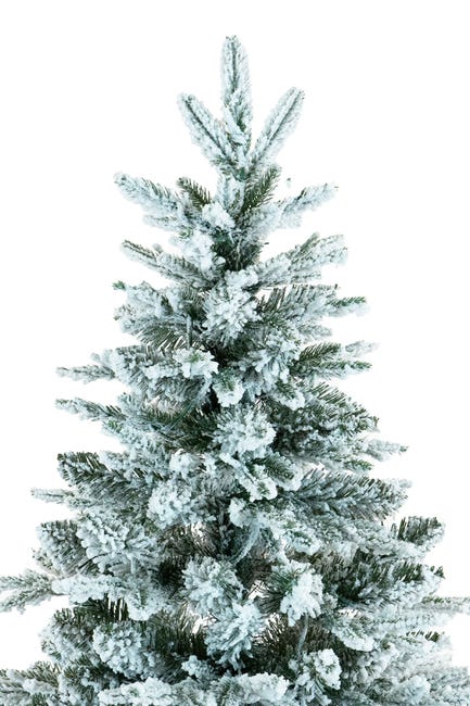 Leroymerlin BOP Albero di Natale Innevato NewArtemide 240 cm con Base Tronco Incorporata Fogliame in PE Real Touch e PVC Borsa Omaggio Apertura ad Ombrello In Saldo
