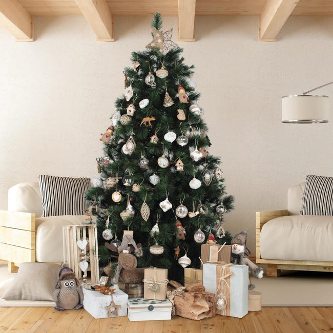 Leroymerlin Albero di Natale artificiale Marittimo verde H 210 cm x Ø 125 cm 2025