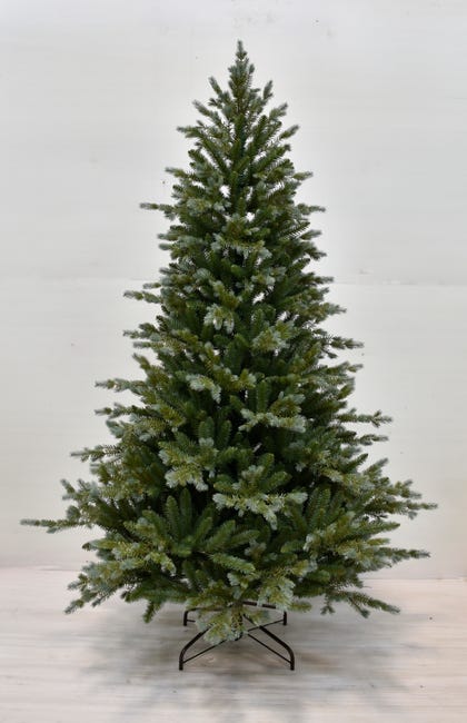 Leroymerlin Albero di Natale artificiale innevato Olaf verde H 210 cm x Ø 142 cm Pezzi Unici