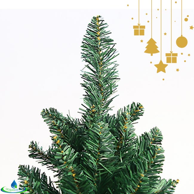 Leroymerlin Albero di Natale Artificiale Folto e Realistico Rami con Apertura ad Ombrello Ignifugo In PVC con Base in Metallo (Altezza 210 cm 1780 Rami) Negozi Online