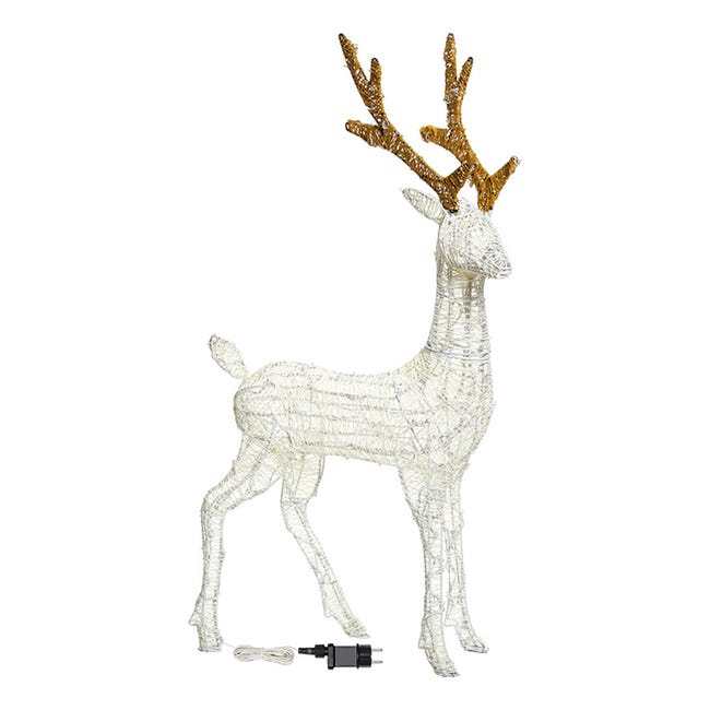 Leroymerlin Renna 3D 200 lampadine bianco caldo H 105 cm Acquista Ora