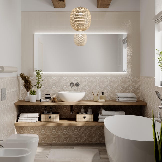 Leroymerlin Coppia sanitari filomuro scarico a parete SENSEA compacta bianco WC: P 55 x L 36 x H 39.5 cm bidet: P 55 x L 37 x H 40 cm Vendita Economica