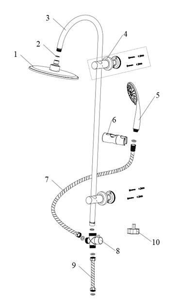 Leroymerlin Colonna doccia Morinne Moda
