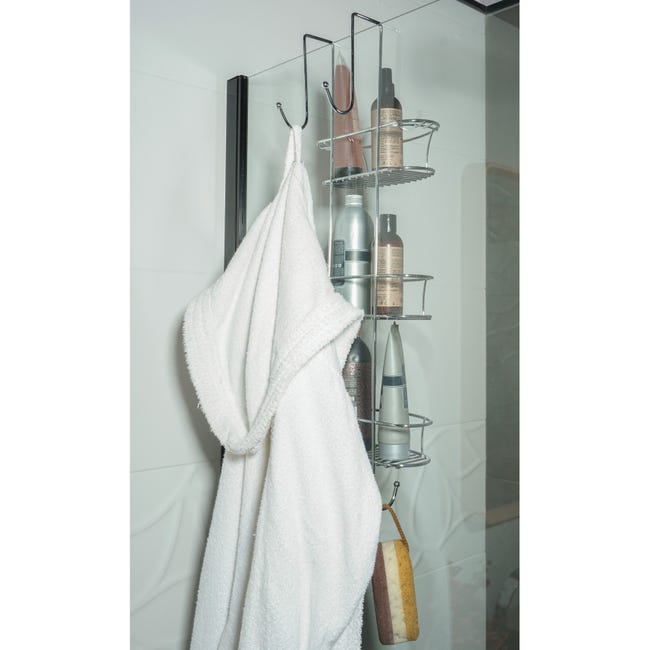 Leroymerlin Organizer per doccia per porta doccia Spider cromo In Linea