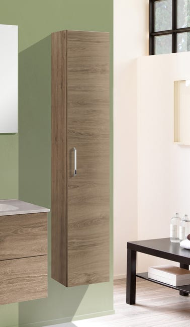 Leroymerlin Colonna per mobile bagno Noa 1 anta P 27 x L 30 x H 160 cm rovere nabucco Consegna Veloce