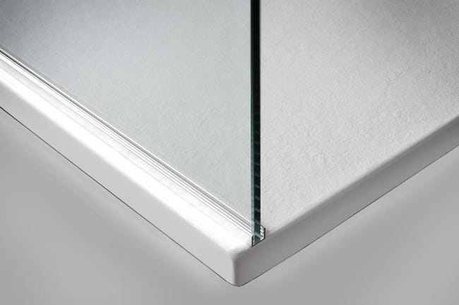 Leroymerlin Piatto doccia in resina effetto pietra L 120 x L 70 cm bianco Sottocosto