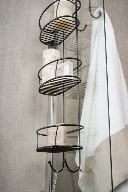 Leroymerlin Organizer per doccia per porta doccia Spider xxl nero opaco Novità