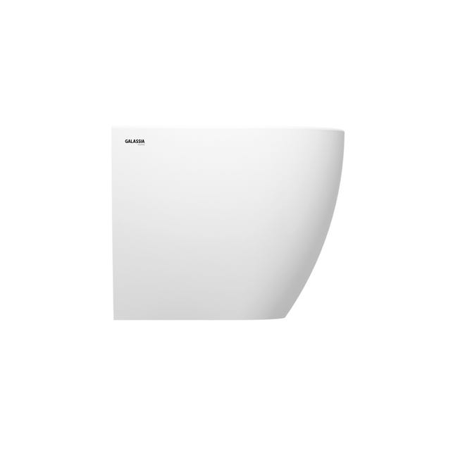 Leroymerlin Vaso WC filomuro vogue sedile escluso P 51 x L 37 x H 41 cm bianco Presa