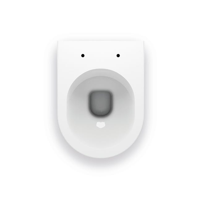 Leroymerlin Vaso WC filomuro vogue sedile escluso P 51 x L 37 x H 41 cm bianco Presa