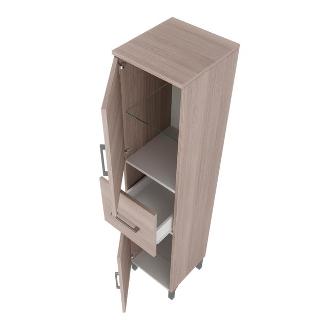 Leroymerlin Colonna per mobile bagno SYMOA 1 cassetto 2 ante P 33.5 x L 31.5 x H 148 cm rovere naturale legno Hotsell