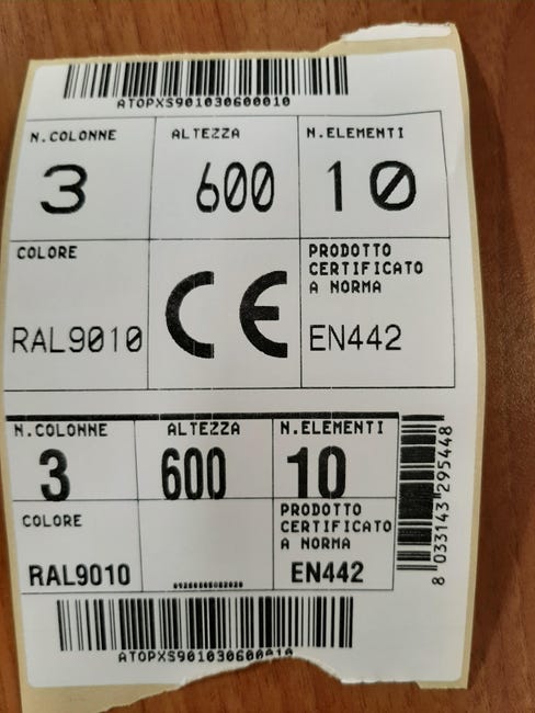 Leroymerlin Radiatore acqua calda EQUATION Comby in acciaio 3 colonne 15 elementi interasse 535 mm bianco Economico