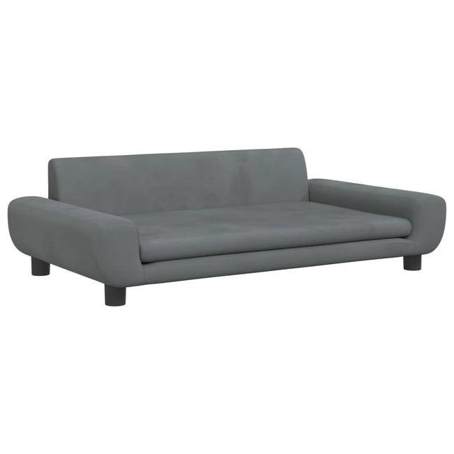 Leroymerlin vidaXL Lettino per Cani Grigio Scuro 100x54x33 cm in Velluto Moda