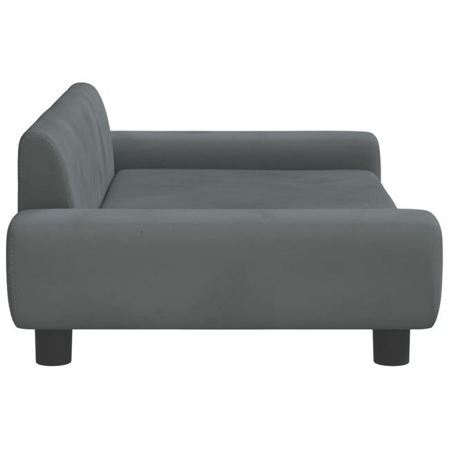 Leroymerlin vidaXL Lettino per Cani Grigio Scuro 100x54x33 cm in Velluto Moda