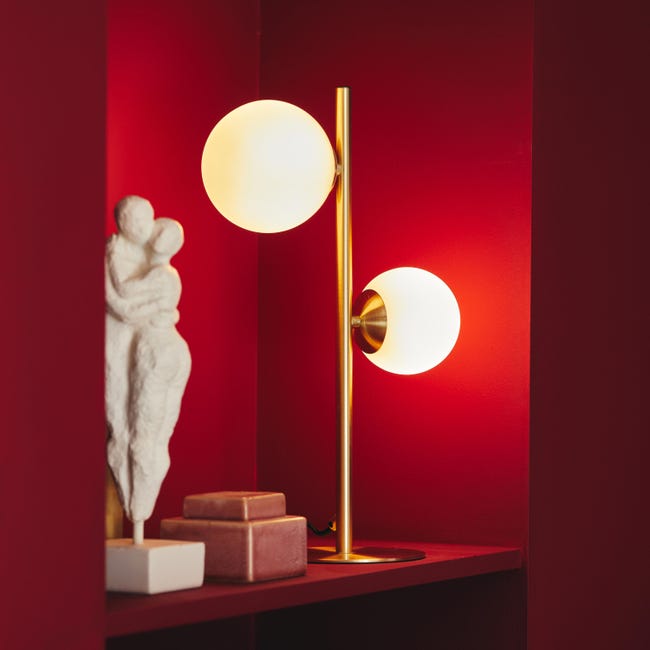Leroymerlin Lampada da tavolo glamour Callas 2xG9 INSPIRE Spedizione Gratuita