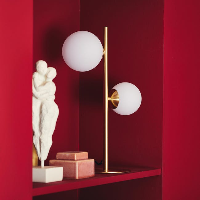Leroymerlin Lampada da tavolo glamour Callas 2xG9 INSPIRE Spedizione Gratuita
