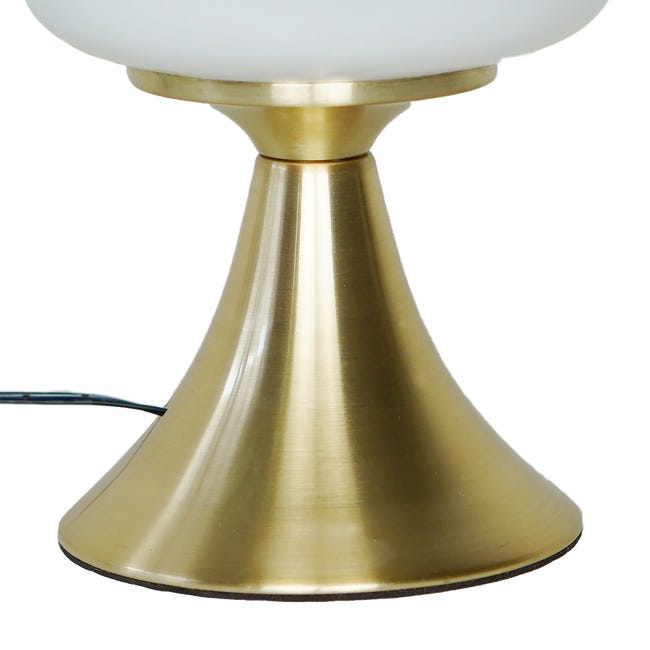 Leroymerlin Lampada da tavolo LED glamour Kinoko touch ottone luce calda 450 LUMEN INSPIRE Pezzi Unici