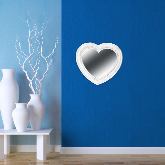 Leroymerlin Specchio cuore in pvc bianco 40 x 45 cm Economico