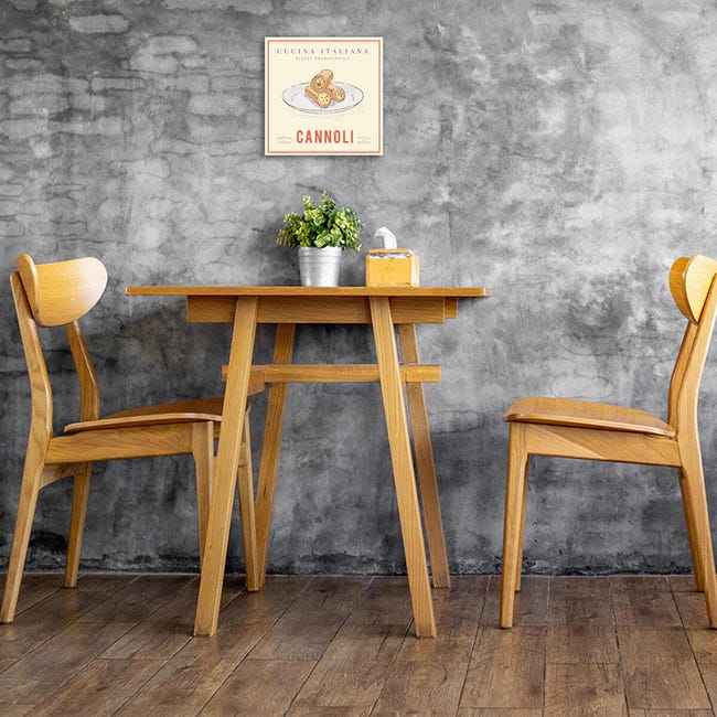 Leroymerlin Quadro su tela Cannoli beige 30 x 30 cm Saldi