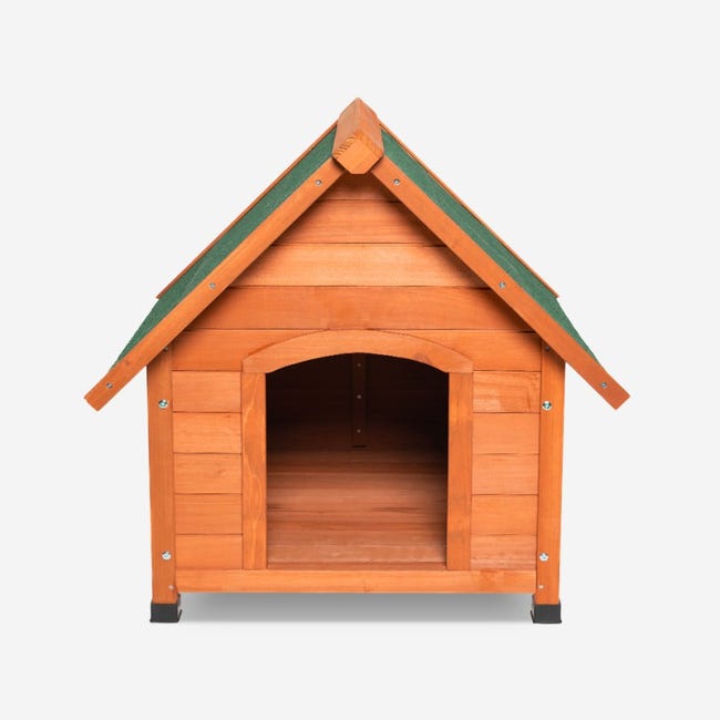 Leroymerlin Cuccia cani in legno casetta da esterno taglia media 85x101x85 Linus Vendita Calda