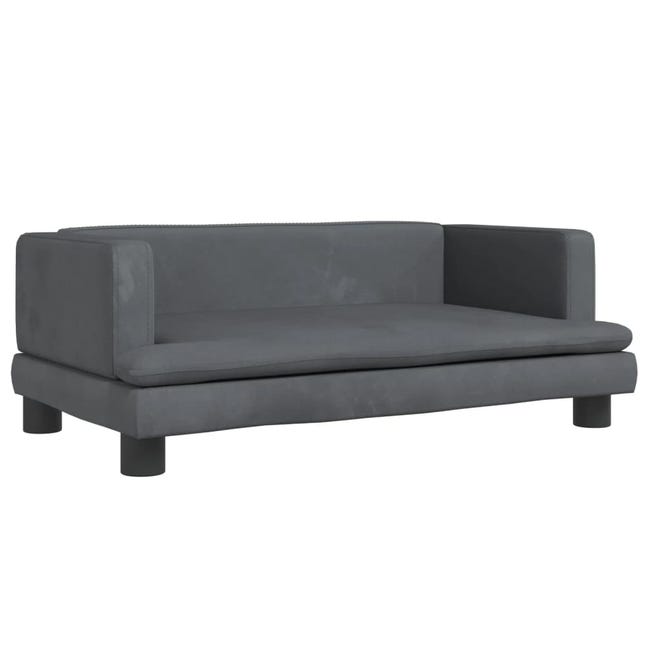 Leroymerlin vidaXL Lettino per Cani Grigio Scuro 80x45x30 cm in Velluto Moda