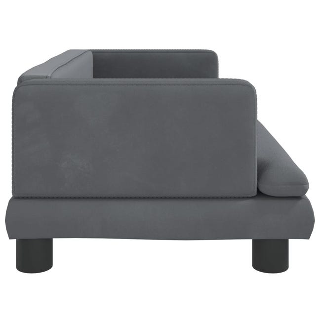 Leroymerlin vidaXL Lettino per Cani Grigio Scuro 80x45x30 cm in Velluto Moda
