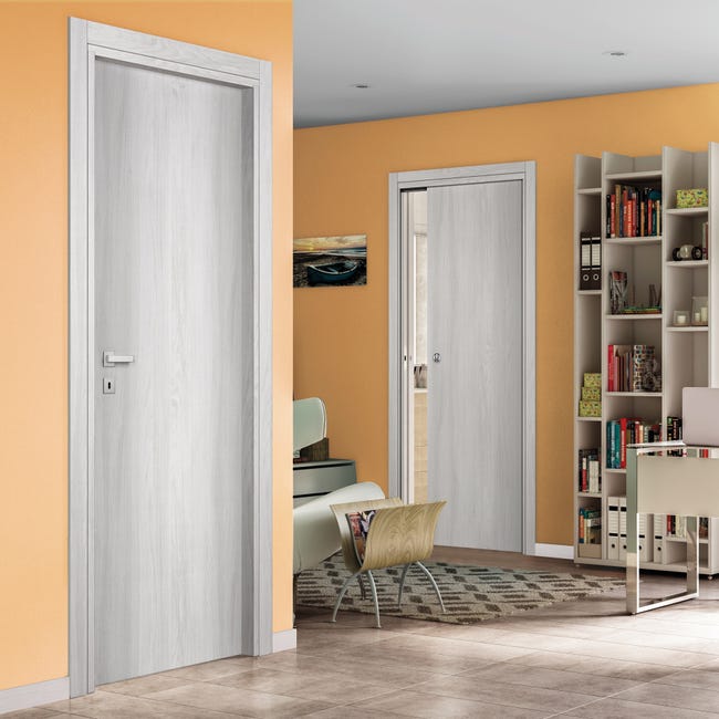 Leroymerlin Porta battente Marben olmo chiaro L 80 x H 210 cm reversibile Vendita