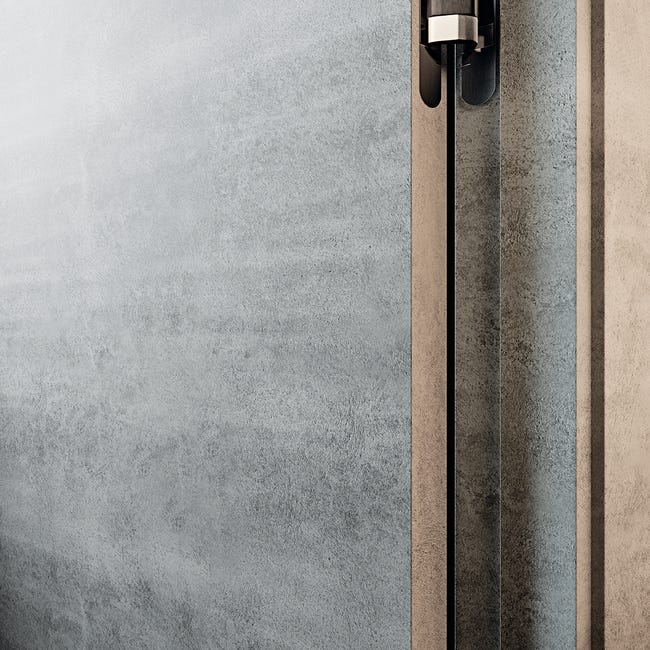 Leroymerlin Porta battente Beton grigio L 80 x H 210 cm reversibile Negozi Online