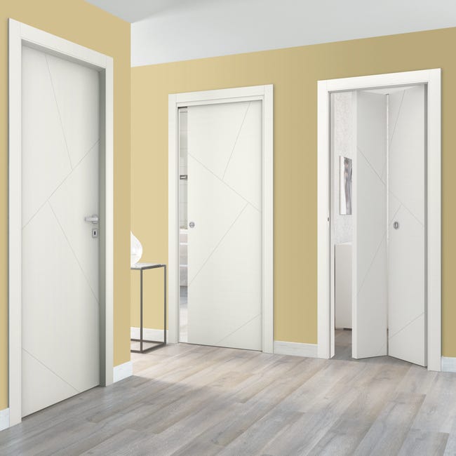 Leroymerlin Porta tamburata battente Oblique bianco L 70 x H 210 cm reversibile Acquista Ora