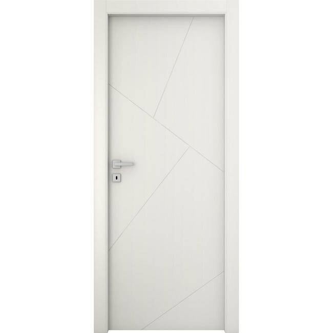 Leroymerlin Porta tamburata battente Oblique bianco L 70 x H 210 cm reversibile Acquista Ora