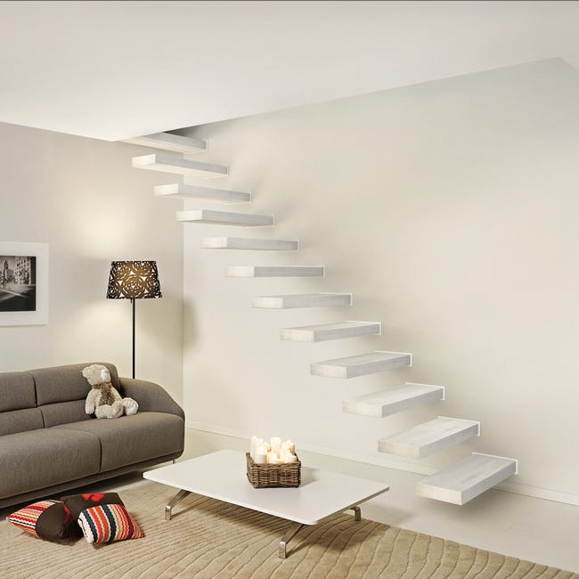 Leroymerlin Gradino Wall in legno bianco L 900 mm H 300 mm Affare Del Giorno