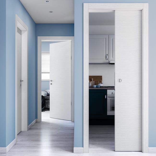 Leroymerlin Porta battente Kent bianco L 70 x H 210 cm reversibile Offerta