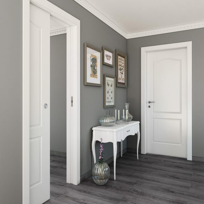 Leroymerlin Porta scorrevole Empire bianco L 70 x H 210 cm reversibile Economico